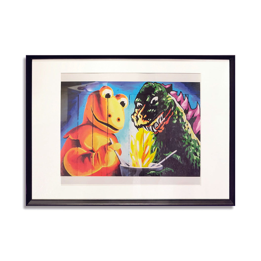 casimir vs godzilla lithographie atl art contemporain