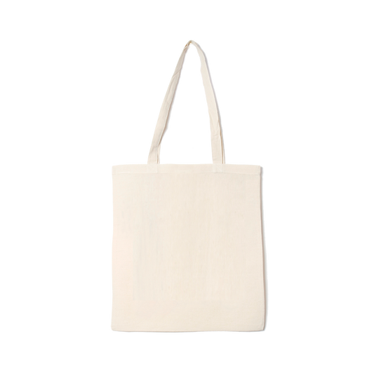 Tote bag premium en coton biologique écru personnalisable, sac cabas écologique