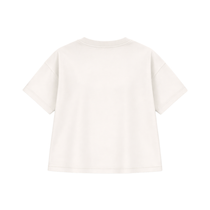 T-shirt Oversize Femme Écru | Personnalisable - PopArt