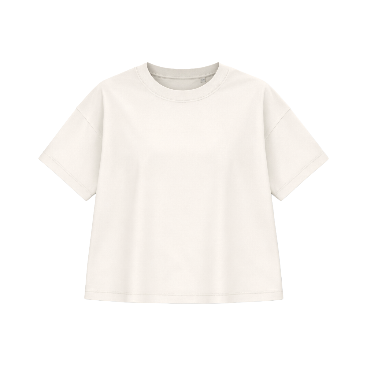 T-shirt Oversize Femme Écru | Personnalisable - PopArt