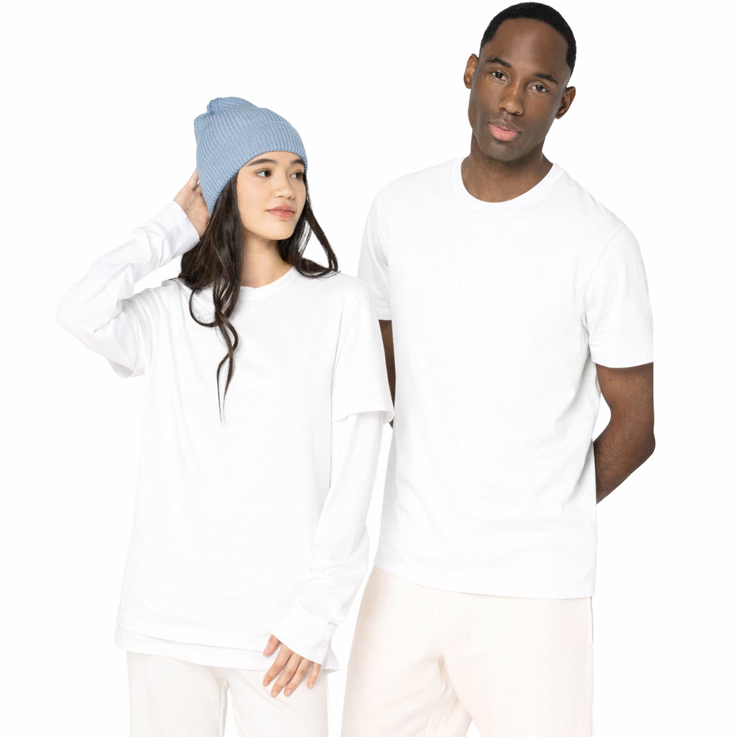 Tee perso Blanc premium | Personnalisable - PopArt