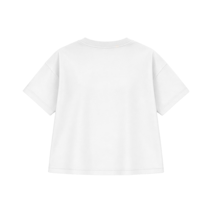 T-shirt Oversize Femme Blanc| Personnalisable - PopArt
