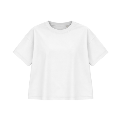 T-shirt Oversize Femme Blanc| Personnalisable - PopArt